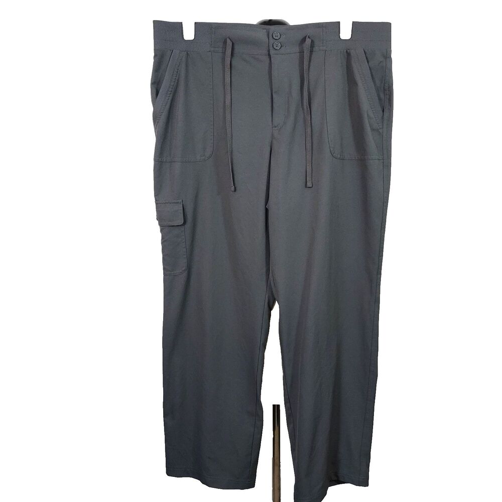 Made For Life Cargo Pants Athleisure Casual Stretch Drawstring Waist Size XL
